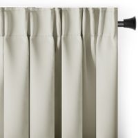Zasłona blackout 90% na taśmie z szarfą 200x300 cm kremowa Restilo