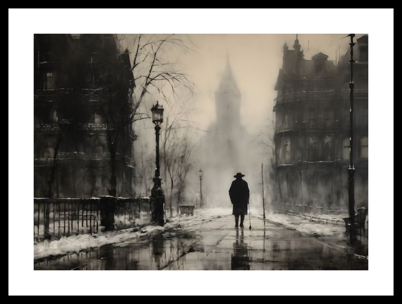 Plakat 42x29,7cm Mgła nad Londynem zdjęcie 3