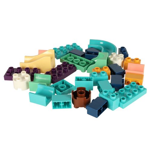 Klocki Konstrukcyjne Tor Kulkowy Kulodrom Labirynt Dinozaury 121 El. na Arena.pl