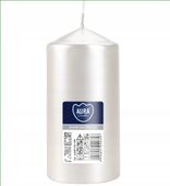 ŚWIECA WALEC 12 cm wys. Bispol Aura sw60/120 PERŁA BIEL - 38H - 1szt