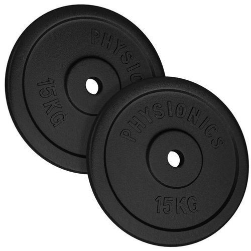 PHYSIONICS Obciążniki 2 x 15 kg, 31 mm, żeliwo na Arena.pl
