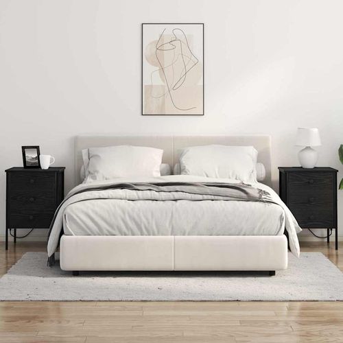 Szafka Nocna z szufladą 2 pcs Czarny dąb 42 x 41 x 61 cm na Arena.pl