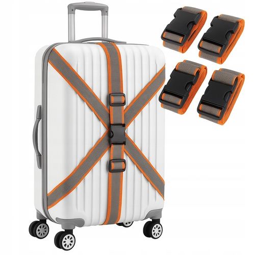 4x PASEK DO WALIZKI BAGAŻU TORBY ZABEZPIECZAJĄCY SPINAJĄCY MOCNY 100-200 cm na Arena.pl