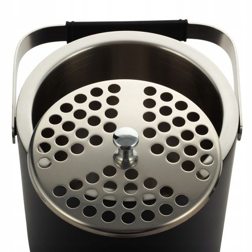 WIADERKO do LODU COOLER pojemnik TERMICZNY do chłodzenia CZARNY + szczypce na Arena.pl