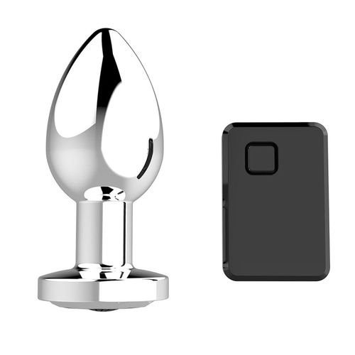 Stymulator-Rechargeable Butt Plug Vibrator USB 10 Functions - Silver na Arena.pl