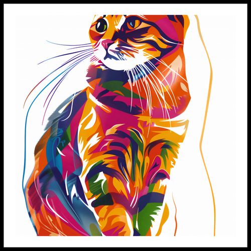 Plakat 60x60cm Nasycony Kot na Arena.pl