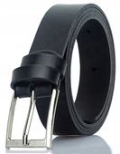 PASEK komunijny skórzany dla chłopca CZARNY szkolny Skóra naturalna