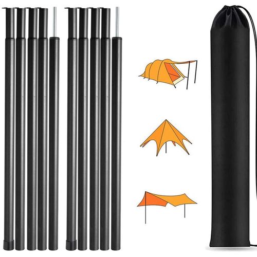 2X2M SŁUPKI NAMIOTOWE TELESKOPOWY Z STAL DO MARKIZY KEMPINGU REGULOWANY na Arena.pl