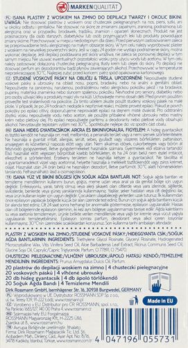 ISANA PLASTRY Z WOSKIEM DO DEPILACJI TWARZY na Arena.pl