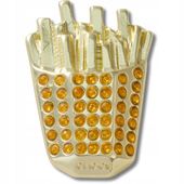 Przypinka Crocs Jibbitz Pin Do Butów Gold French Fries