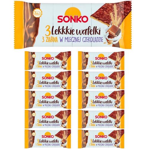 Sonko wafelki 3 ziarna w mlecznej czekoladzie 36 g x 11 sztuk na Arena.pl