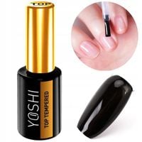 Yoshi Top Tempered lakier hybrydowy do paznokci szkło w płynie mocny