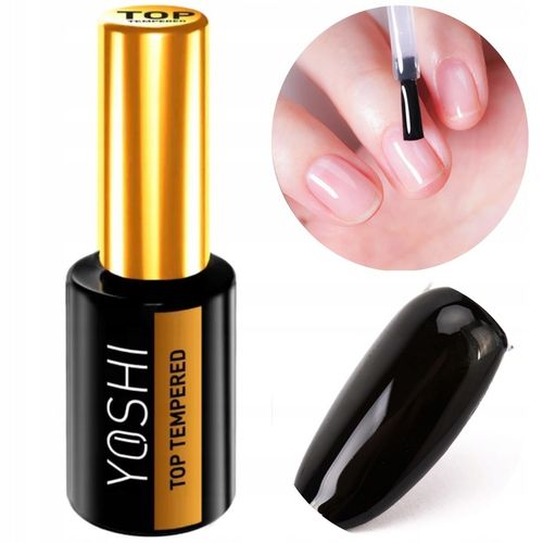 Yoshi Top Tempered lakier hybrydowy do paznokci szkło w płynie mocny 10ml na Arena.pl