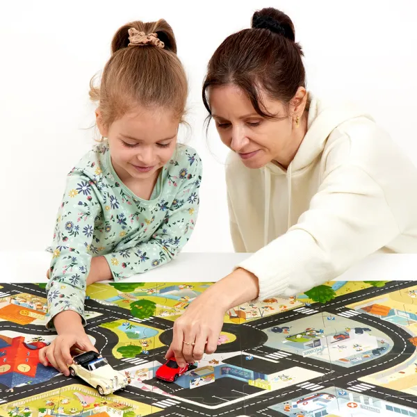 Duuuże puzzle 35 elementów. Droga dla pojazdów zdjęcie 5