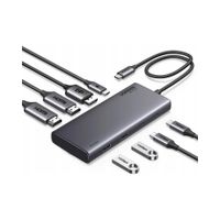 Hub USB-C Ugreen CM639 HDMI DP PD 4K60 2xUSB-C 2xUSB 10Gbps 4K 60Hz HDR