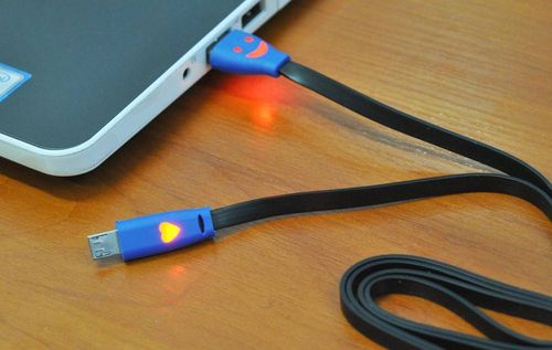 EXTRA KABEL micro USB PŁASKI LED BUZKA na Arena.pl