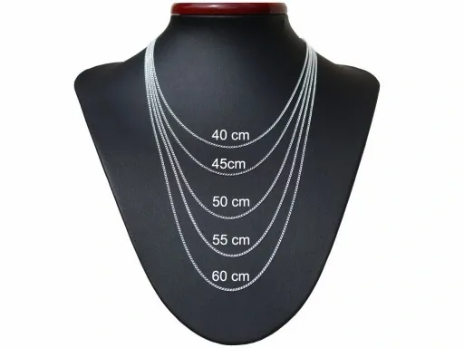 ŁAŃCUSZEK SREBRNY 925 PANCERKA 040 - DŁUGOŚĆ 40cm zdjęcie 3