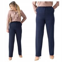 Spodnie eleganckie wizytowe z gumą w pasie POLSKI PRODUCENT duże