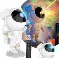 PROJEKTOR GWIAZD ASTRONAUTA LAMPKA LED NOCNA RZUTNIK BLUETOOTH Z PILOTEM