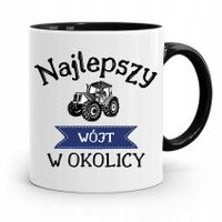 Dla Wójta Kubek Czarny Najlepszy Wójt W Okolicy Z Nadrukiem Ze Zdjęciem