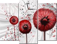 90CM 70 ZEGAR 3 ELEM CZERWONE DMUCHAWCE 3 SCIENNY DRUK