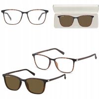 2w1 Okulary Korekcyjne Zerówki z NAKŁADKĄ PRZECIWSŁONECZNĄ z Polaryzacją