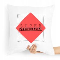 Poduszka Prezent Dla Weterynarza Super Z Nadrukiem Ze Zdjęciem