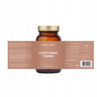 Soplówka Jeżowata Grzybnia Lion's Mane Ekstrakt Pamięć 90 Szt Chaga Proszek