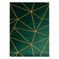 RUG/LU/ESTEMA/GEOMETRIC/BOTTLEGREEN+GOLD/120x170