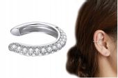 Kolczyk Nausznica Cyrkonie Kolczyk Srebro 925