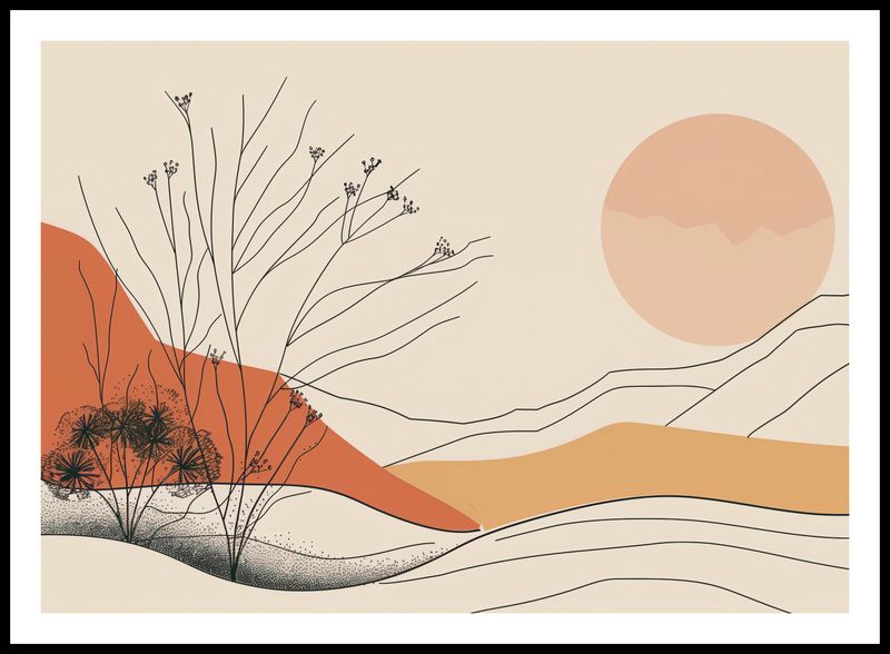 Plakat 84x59,5cm Pustynna Wydma zdjęcie 3