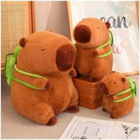 Maskotka Pluszowa Kapibara z Plecakiem 30 cm XL Miękki Pluszak Zwierzątko