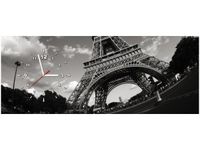 100X40CM ZEGAR PARYŻ WIEŻA EIFFLA OBRAZ