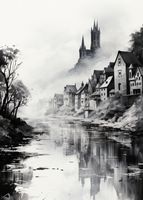 Plakat 25x35cm Mglisty Refleks