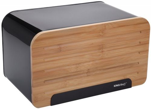 CHLEBAK STALOWY Z DESKĄ DO KROJENIA KINGHOFF KH-1071 na Arena.pl