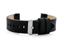 Pasek skórzany do zegarka W110 - czarny - 20mm