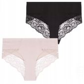 Figi Damskie Koronkowe Majtki Bikini Bawełniane Zestaw 2-szt. MORAJ - XL