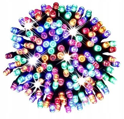 LAMPKI CHOINKOWE 1000 LED MULTIKOLOR STAŁE FLASH MULTIKOLOR + FLASH HURT na Arena.pl