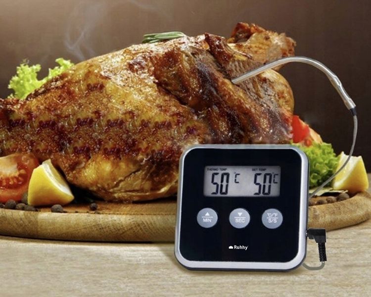 TERMOMETR KUCHENNY DO PIEKARNIKA LODÓWKI SONDA LCD zdjęcie 4