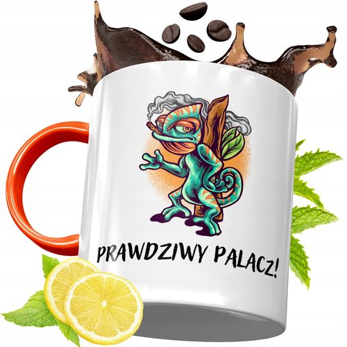 Kubek Pomarańczowy Dla Palacza Prezent Z Nadrukiem Ze Zdjęciem na Arena.pl