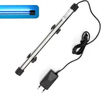 Niebieska lampa akwariowa dł 30cm/1.5w szklana rurka z przyssawkami