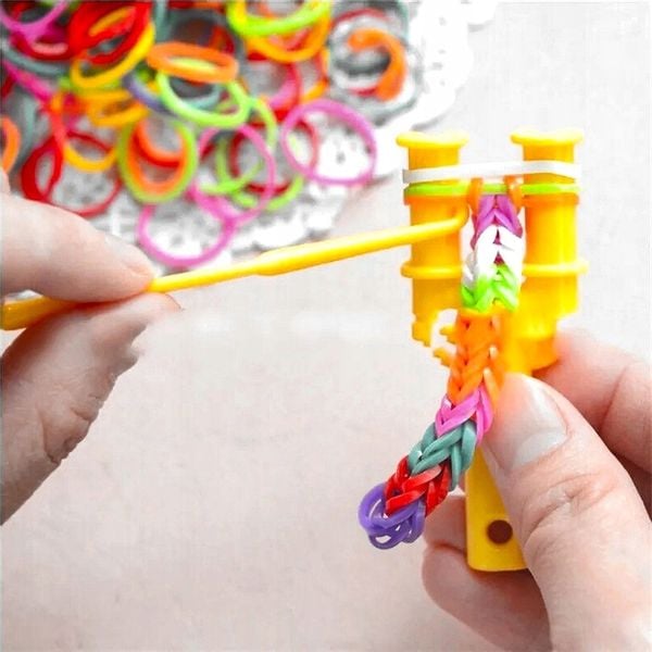 ZESTAW XL GUMEK DO ROBIENIA BRANSOLETEK GUMKI 3000 SZT. AKCESORIA ORGANIZER zdjęcie 6