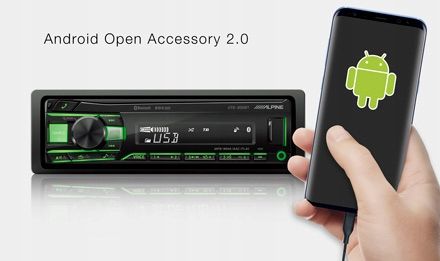 ALPINE UTE-201BT / UTE-200BT/ BT / FLAC / USB / MULTICOLOR / AUX zdjęcie 6