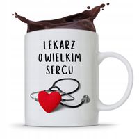 Kubek Dla Doktora Lekarz O Wielkim Sercu Z Nadrukiem Ze Zdjęciem