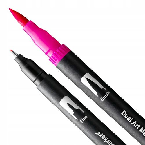 MARKERY AKWARELOWE 24 SZT MAZAKI PISAKI FLAMASTRY DWUSTRONNE WODNE ZESTAW na Arena.pl