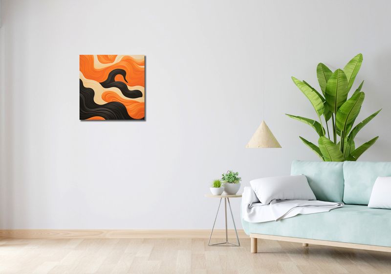 Obraz 50x50cm Dzień spotyka Noc zdjęcie 2