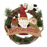 Dekoracja świąteczna na drzwi, wianek, stroik ozdoba na okno 33 cm H23119