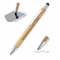 Długopis Drewniany Touch Pen Bambus Gadżet + Grawer 100 sztuk