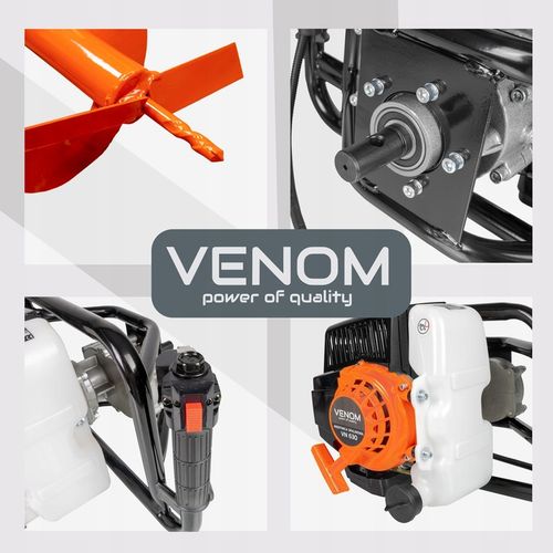 POTĘŻNA WIERTNICA SPALINOWA GLEBOWA 3 WIERTEŁA 30/20/10CM + PRZEDŁUŻKA na Arena.pl