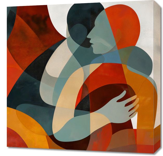 Obraz 60x60cm Objęcia zdjęcie 1